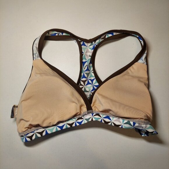 Melika Womens Bikini Set Size M Blue RACERBACK Beach Pool Vacation high cut blue - Picture 10 of 15